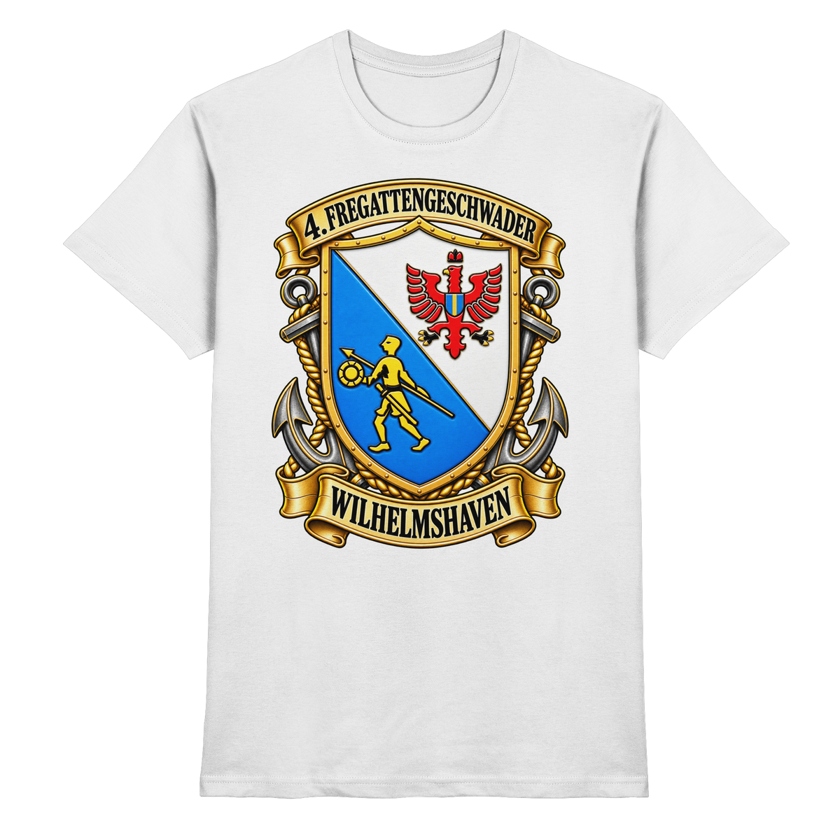 Wappen 4. Fregattengeschwader - Wilhelmshaven  - Premium Shirt