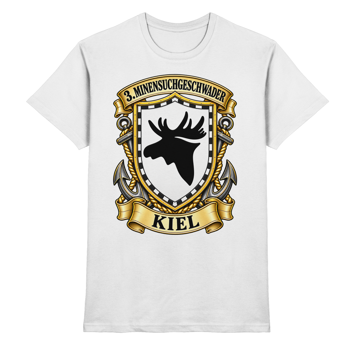 Wappen 3. Minensuchgeschwader - KIEL - Premium Shirt
