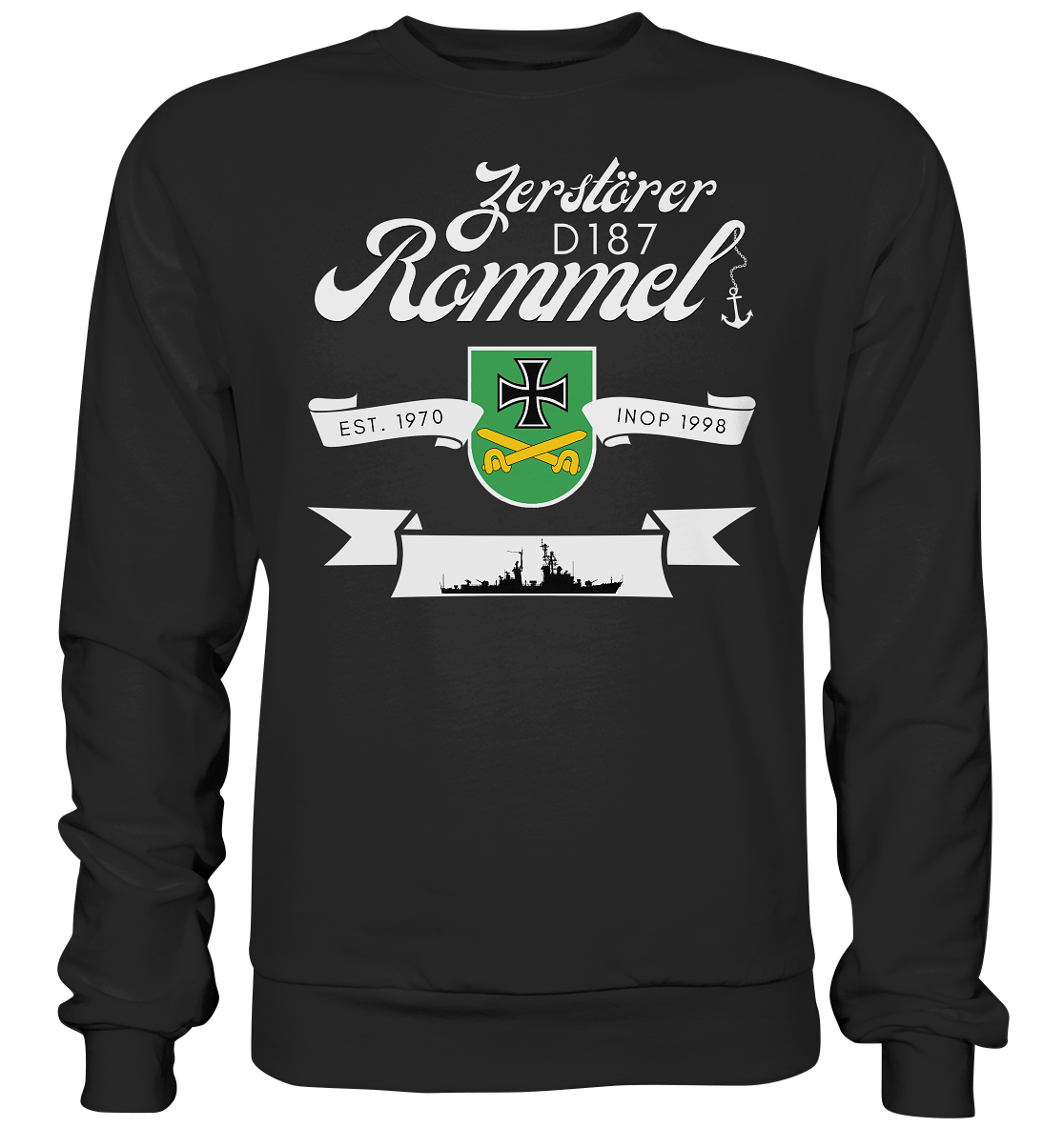 Zerstörer D187 ROMMEL EST. 1970 - Premium Sweatshirt