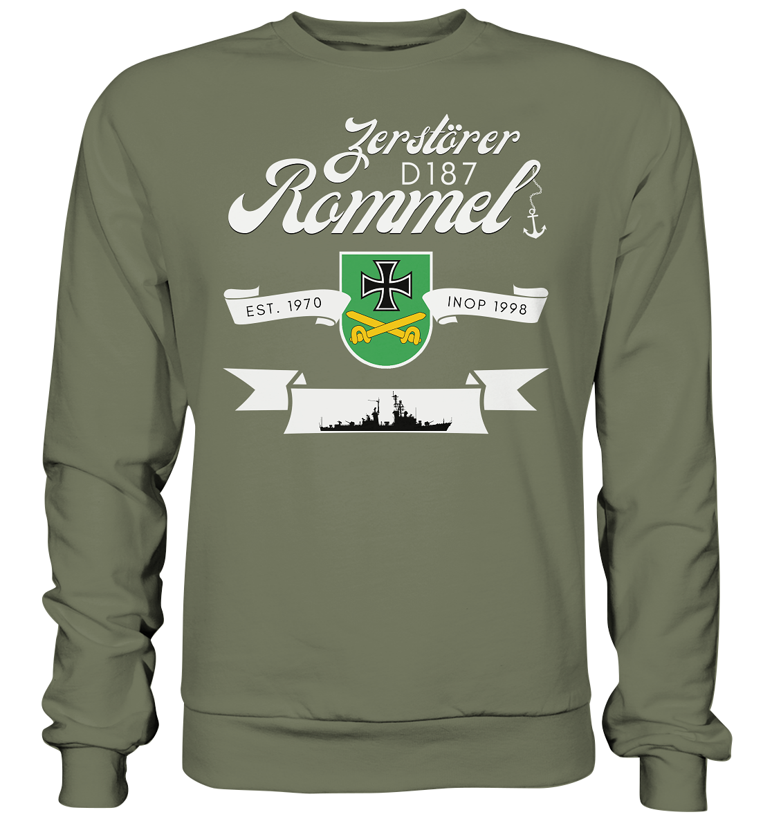 Zerstörer D187 ROMMEL EST. 1970 - Premium Sweatshirt