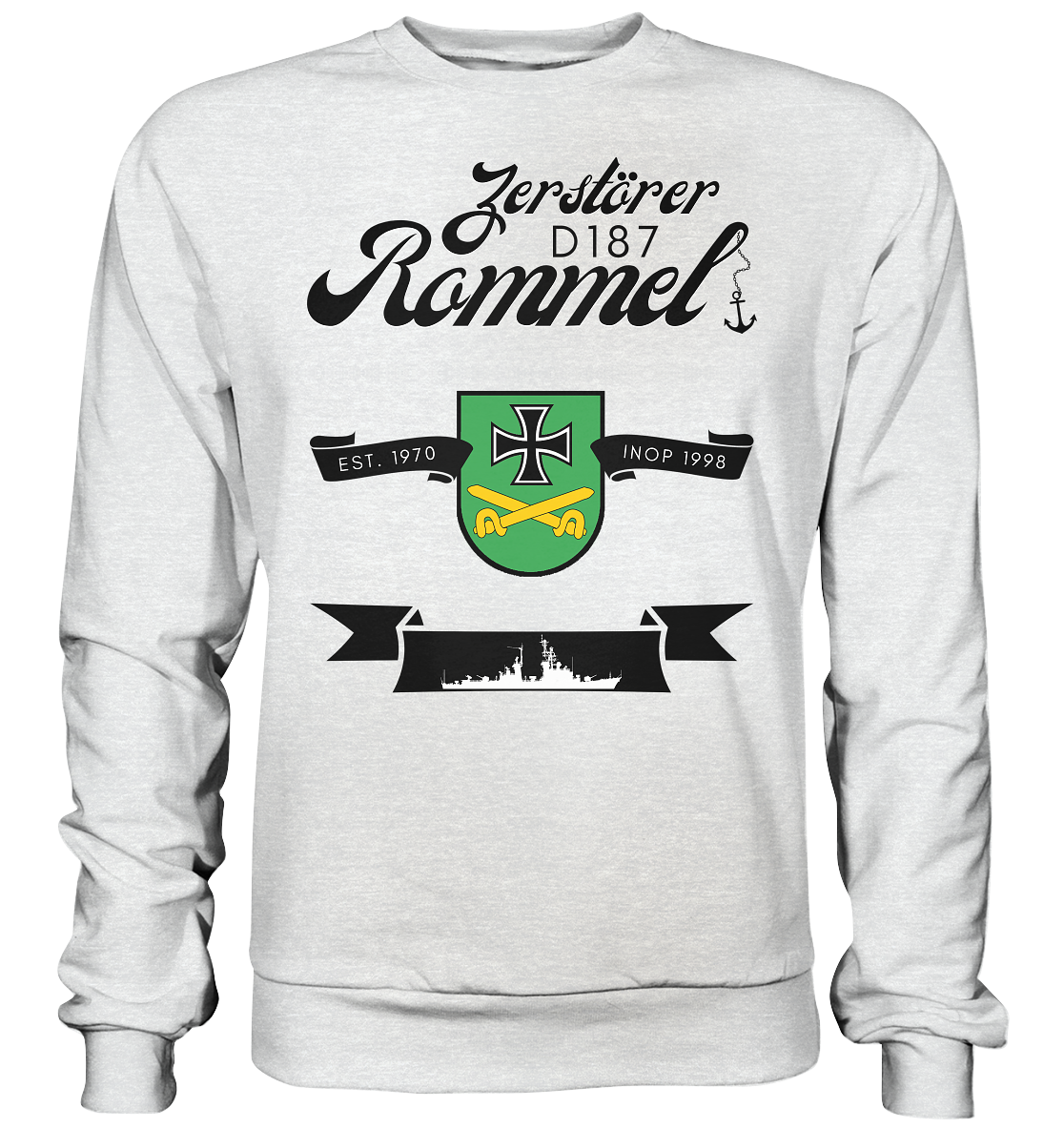 Zerstörer D187 ROMMEL EST. 1970 - Premium Sweatshirt