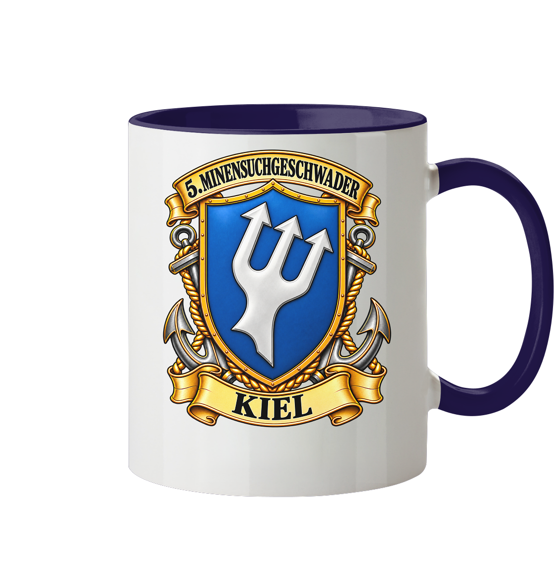 Wappen 5. Minensuchgeschwader - KIEL - Tasse zweifarbig
