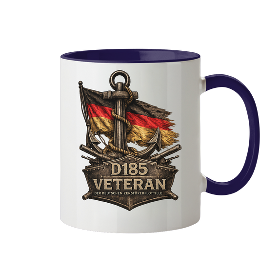 Veteran D185 Flagge - Tasse zweifarbig