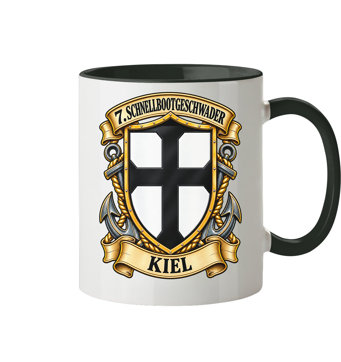 Wappen 7. Schnellbootgeschwader - KIEL - Tasse zweifarbig