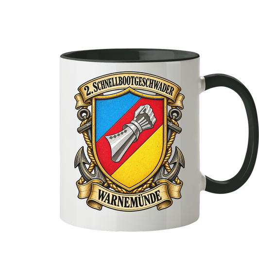 Wappen 2. Schnellbootgeschwader - Warnemünde - Tasse zweifarbig