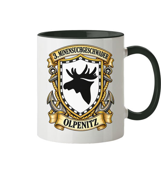 Wappen 3. Minensuchgeschwader - OLPENITZ - Tasse zweifarbig