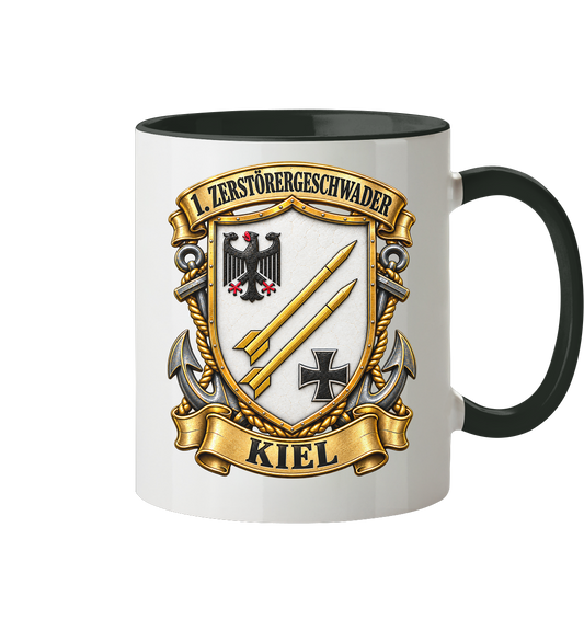 Wappen 1. Zerstörergeschwader - KIEL - Tasse zweifarbig