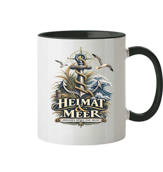 Heimat & Meer - Zwischen Dünen und Meer - Tasse zweifarbig