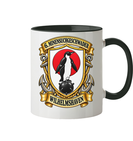 Wappen 6. Minensuchgeschwader - WILHELMSHAVEN - Tasse zweifarbig