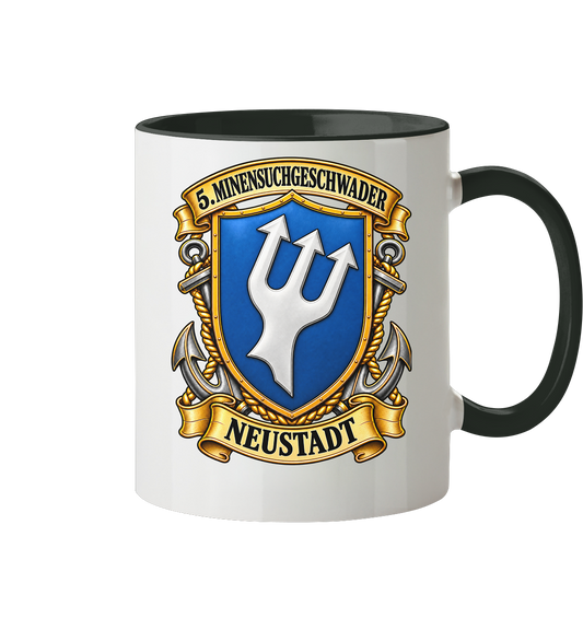 Wappen 5. Minensuchgeschwader - NEUSTADT - Tasse zweifarbig