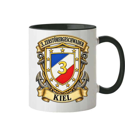 Wappen 3. Zerstörergeschwader - KIEL - Tasse zweifarbig