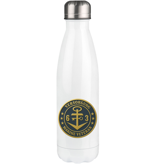 Marine Veteran 63er VERSORGUNG - Metalleffekt - Thermoflasche 500ml