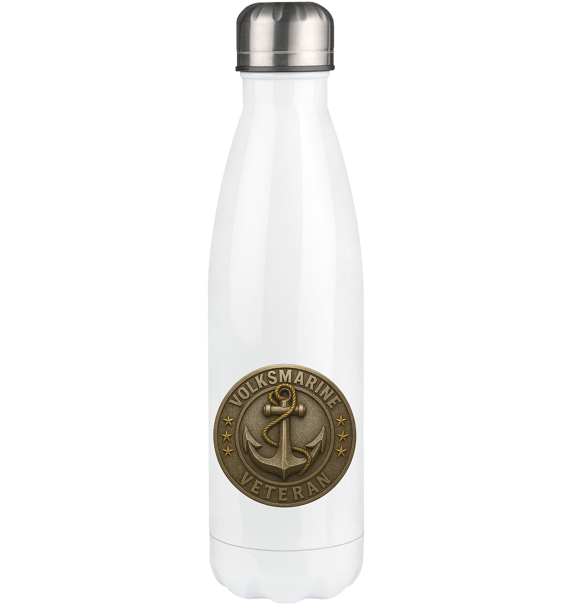 Volksmarine Veteran  - Metalleffekt - Thermoflasche 500ml