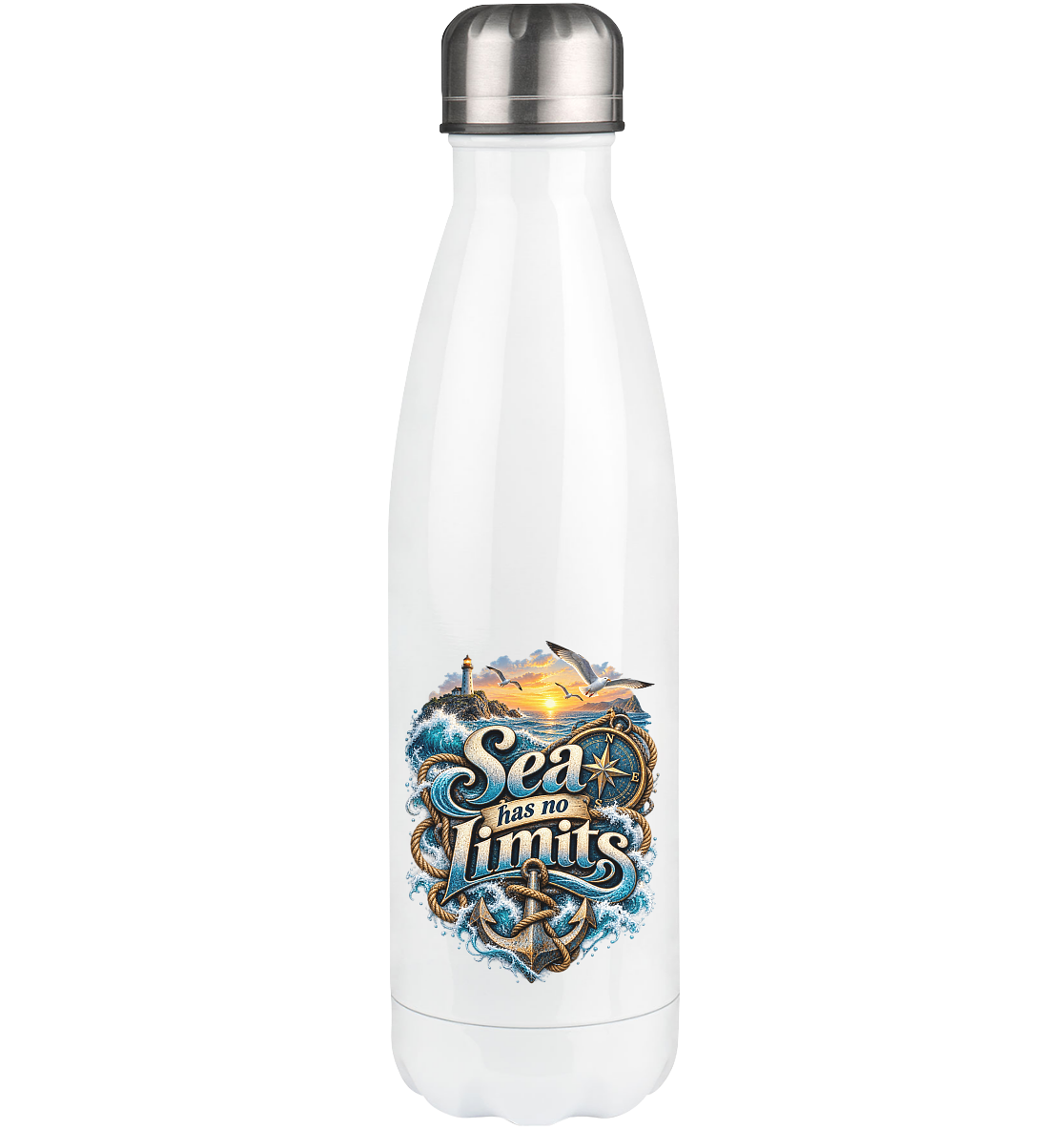 Sea has no Limits - Thermoflasche 500ml