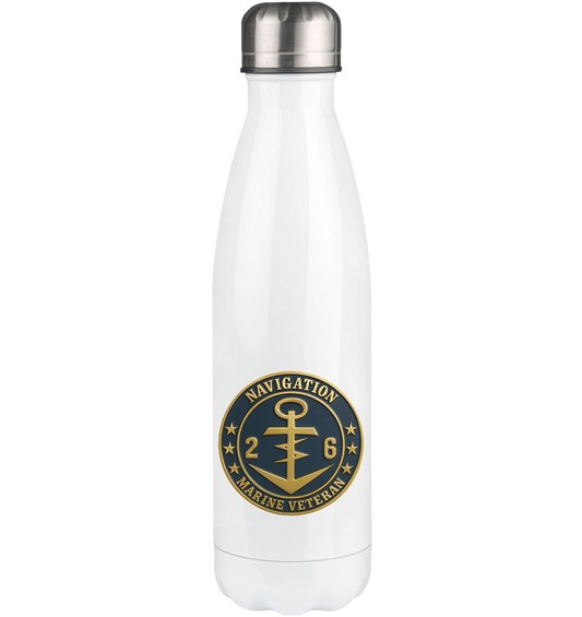Marine Veteran 26er NAVIGATION - Metalleffekt  - Thermoflasche 500ml