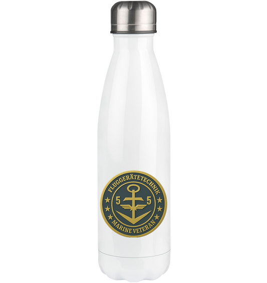 Marine Veteran 55er FLUGGERÄTETECHNIK - Metalleffekt - Thermoflasche 500ml