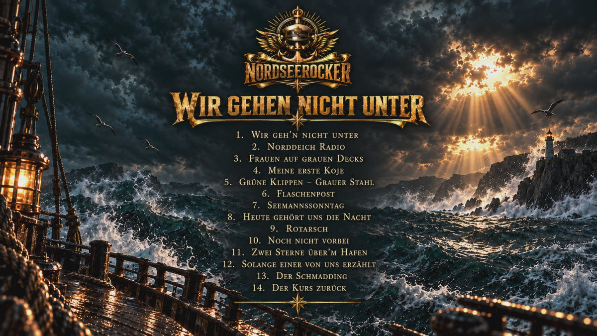 CD - Nordseerocker - Wir gehen nicht unter - 14 Titel