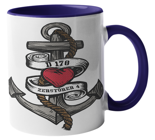 Kaffeebecher Anker-Herz D178 ZERSTÖRER 4