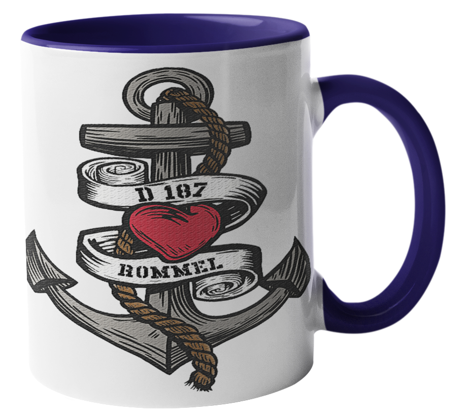 Kaffeebecher Anker-Herz D187 ROMMEL