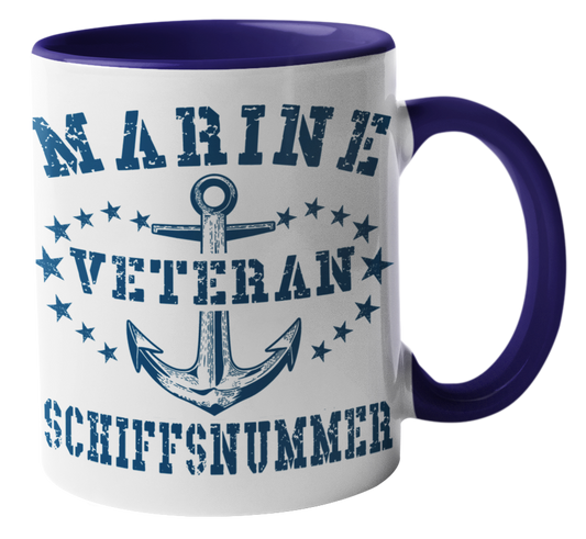 Kaffeebecher MARINE VETERAN Personalisierbar