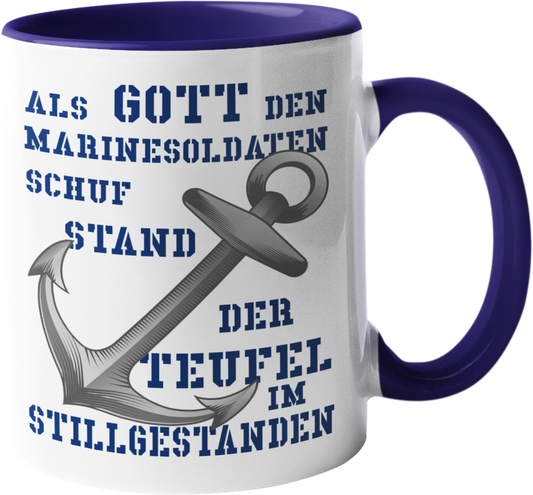 Kaffeebecher Als Gott den Marinesoldaten....