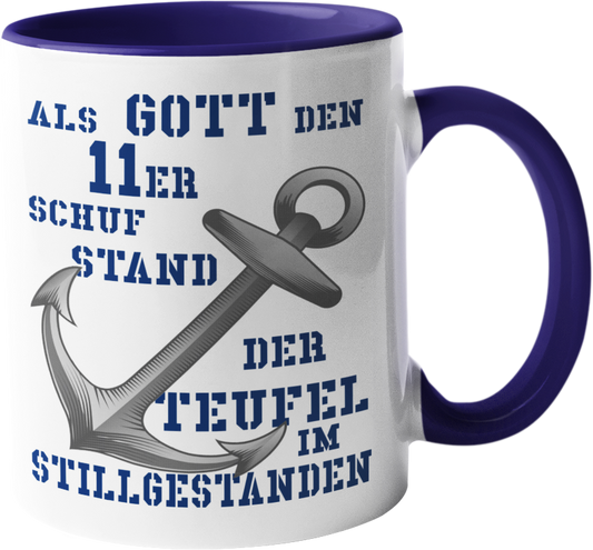 Kaffeebecher Als G o t t den 11er schuf...