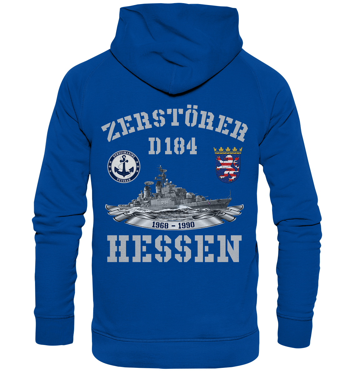 2. ZG Zerstörer D184 HESSEN; beidseitiger Druck - Basic Unisex Hoodie