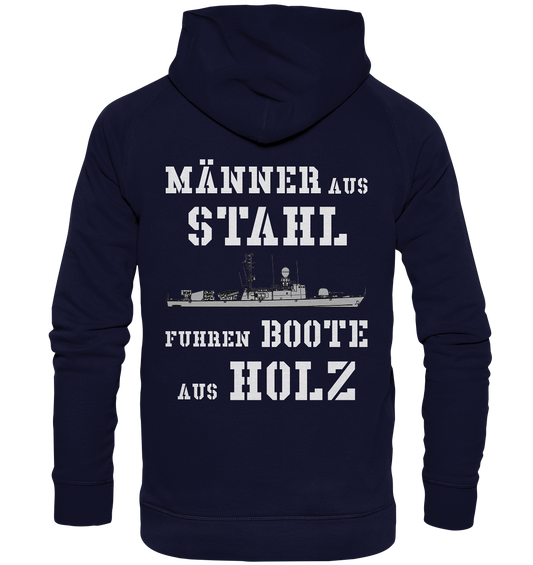Männer aus Stahl... 143A  Rückendruck - Basic Unisex Hoodie
