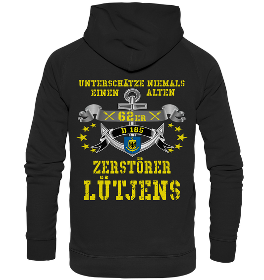 Zerstörer D185 LÜTJENS 62er Rückendruck - Basic Unisex Hoodie