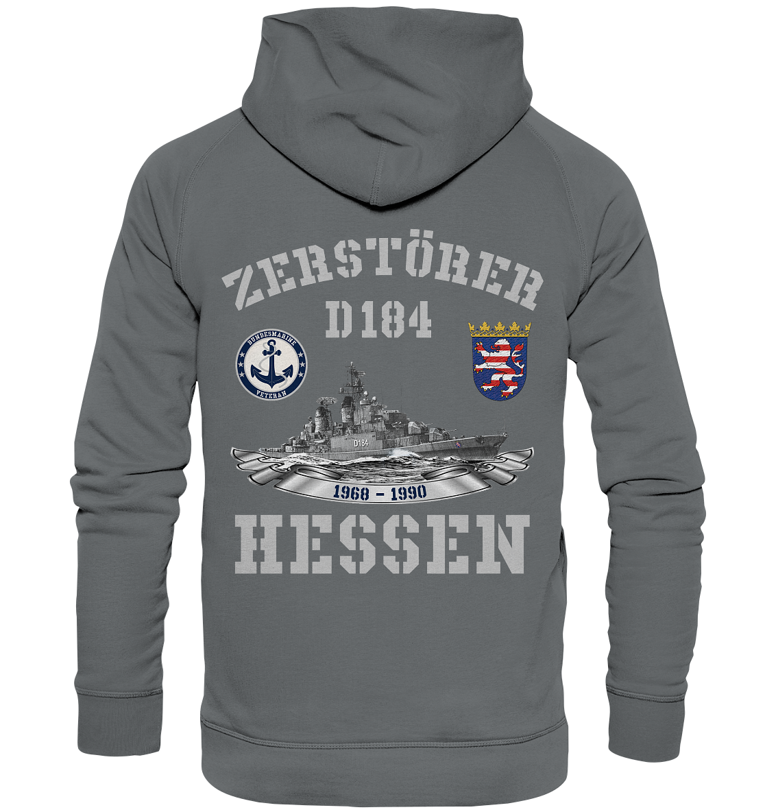 2. ZG Zerstörer D184 HESSEN; beidseitiger Druck - Basic Unisex Hoodie