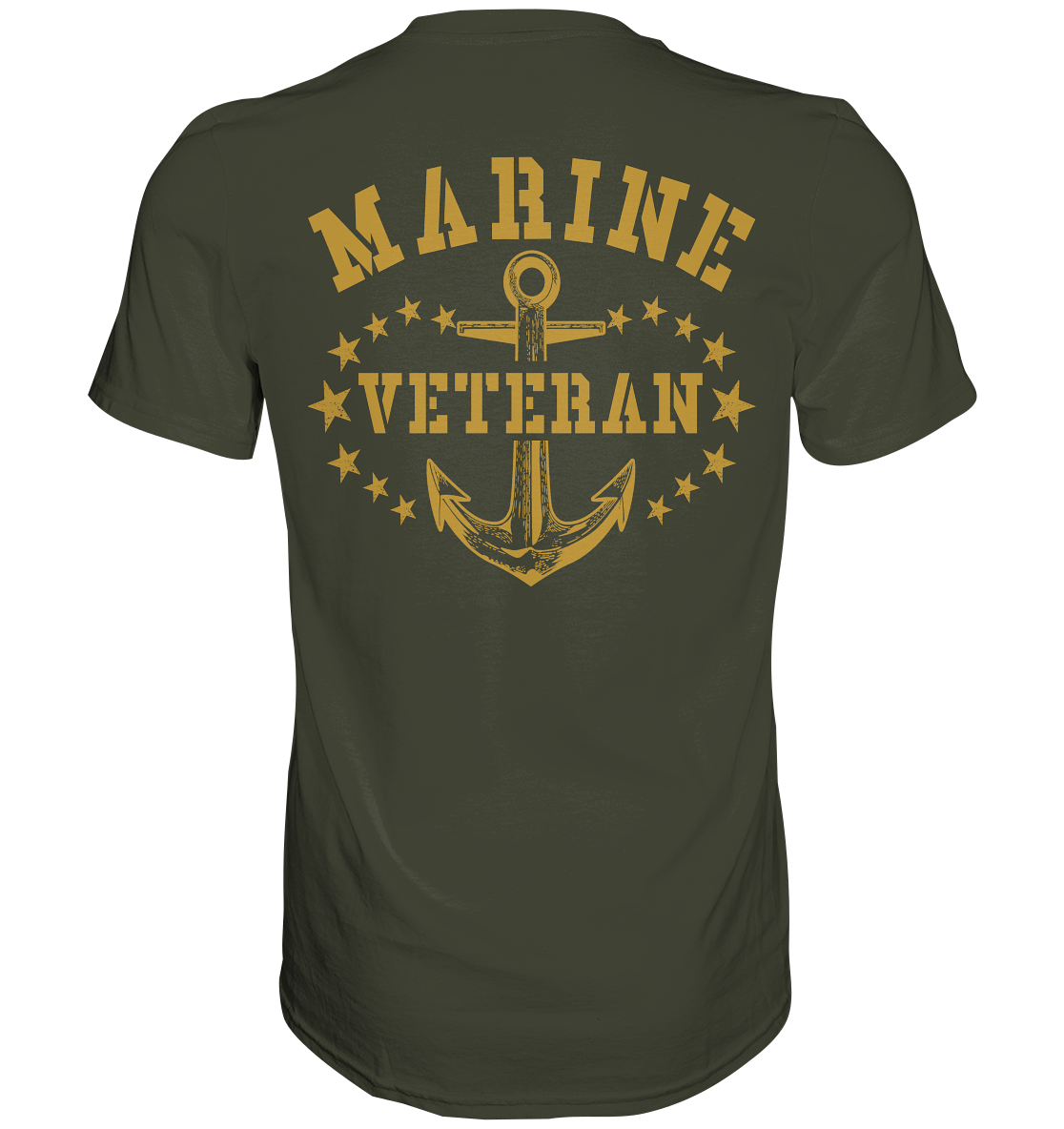 Marine Veteran und Wunsch-Verwendungsreihe beids. Druck - Premium Shirt