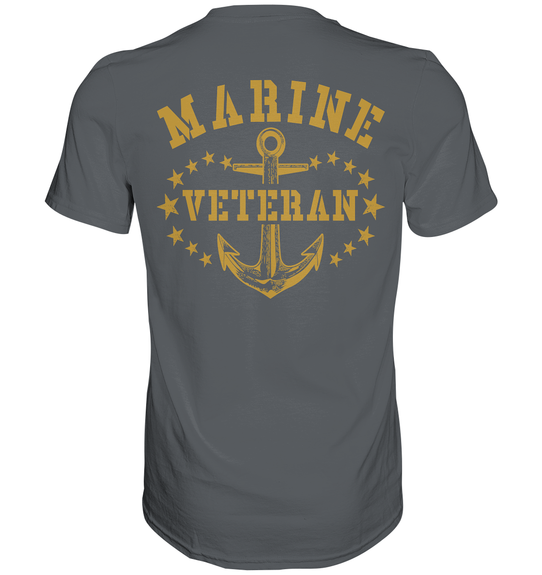 Marine Veteran und Wunsch-Verwendungsreihe beids. Druck - Premium Shirt
