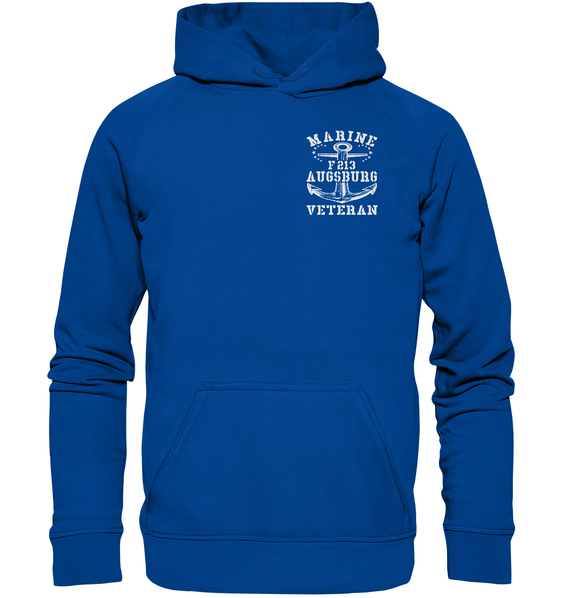 Fregatte F213 AUGSBURG Marine Veteran Brustlogo - Basic Unisex Hoodie