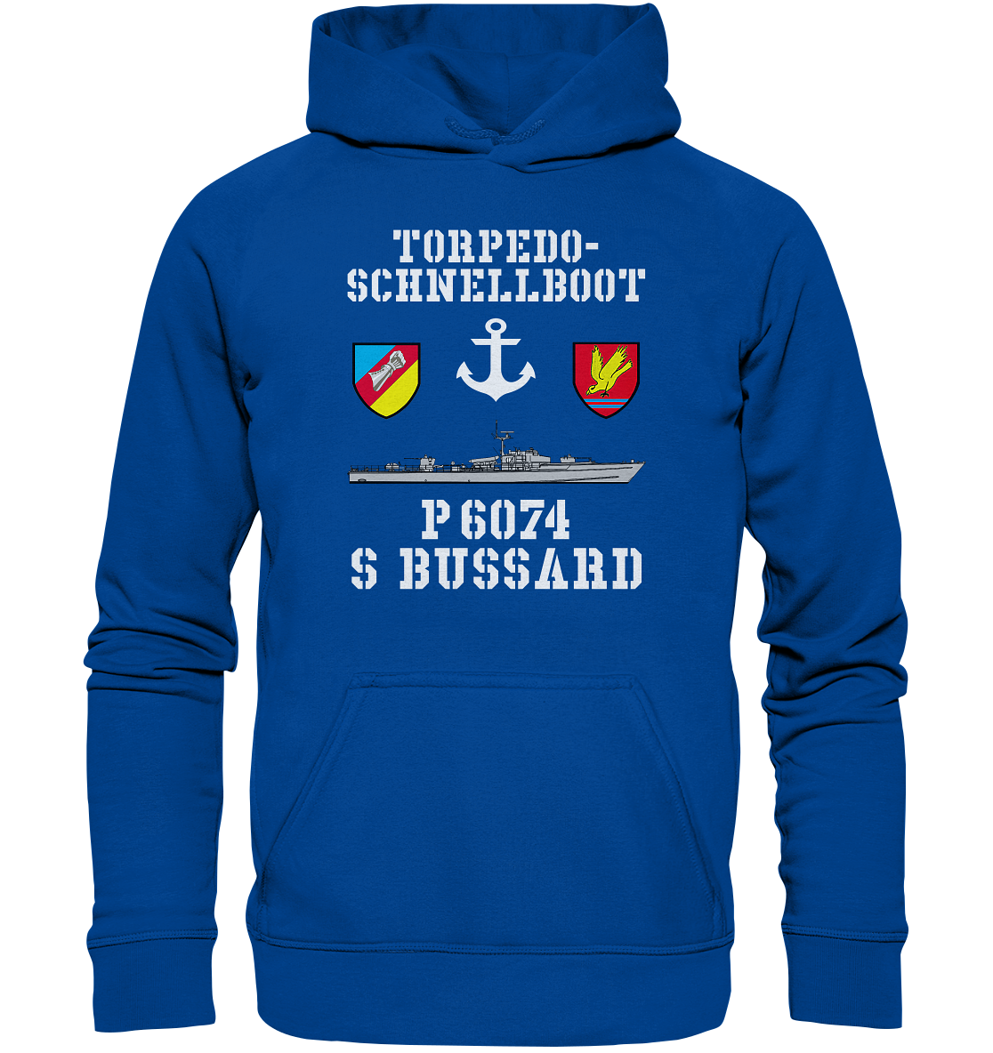 Torpedo-Schnellboot P6074 BUSSARD Anker - Basic Unisex Hoodie