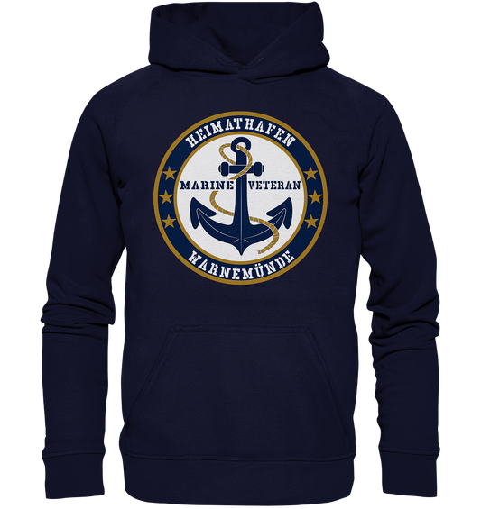 Marine Veteran Heimathafen WARNEMÜNDE - Basic Unisex Hoodie