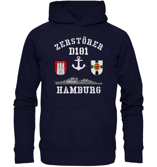 Zerstörer D181 HAMBURG Anker - Basic Unisex Hoodie