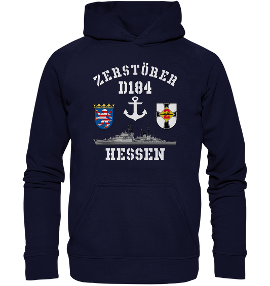 Zerstörer D184 HESSEN Anker - Basic Unisex Hoodie