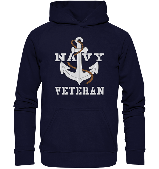 Navy Veteran Anker - Basic Unisex Hoodie