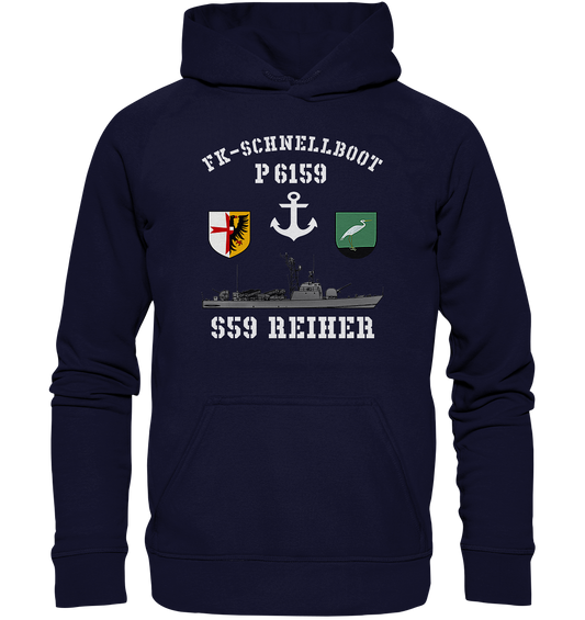 FK-Schnellboot P6159 REIHER Anker - Basic Unisex Hoodie