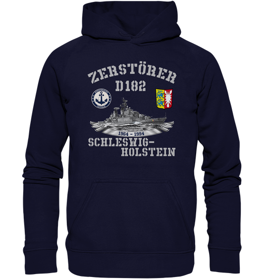 Zerstörer D182 SCHLESWIG-HOLSTEIN Bundesmarine Veteran - Basic Unisex Hoodie