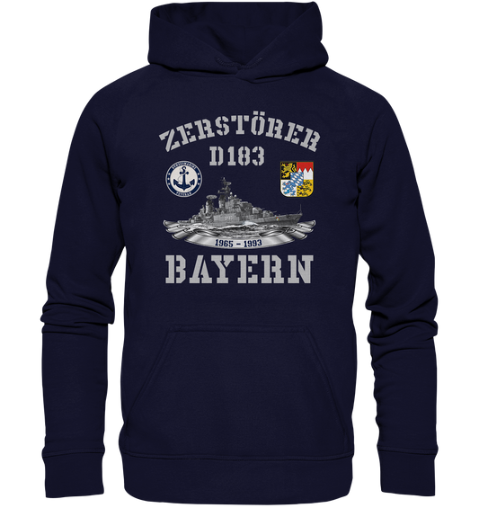 Zerstörer D183 BAYERN Bundesmarine Veteran - Basic Unisex Hoodie