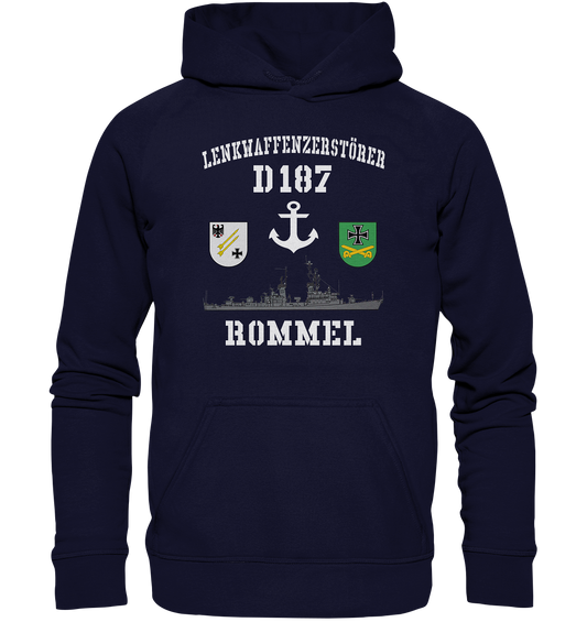 Lenkwaffenzerstörer D187 ROMMEL Anker - Basic Unisex Hoodie