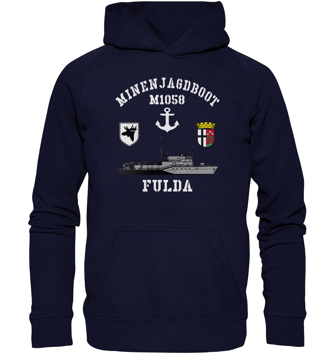 Mij.-Boot M1058 FULDA Anker 3.MSG - Basic Unisex Hoodie