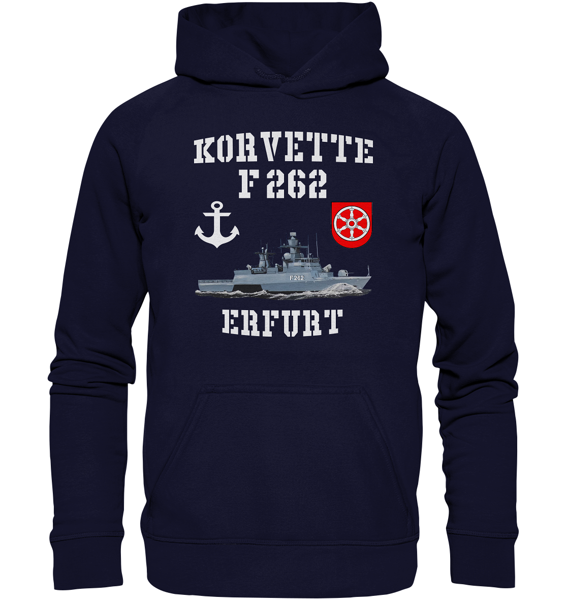 Korvette F262 ERFURT Anker - Basic Unisex Hoodie