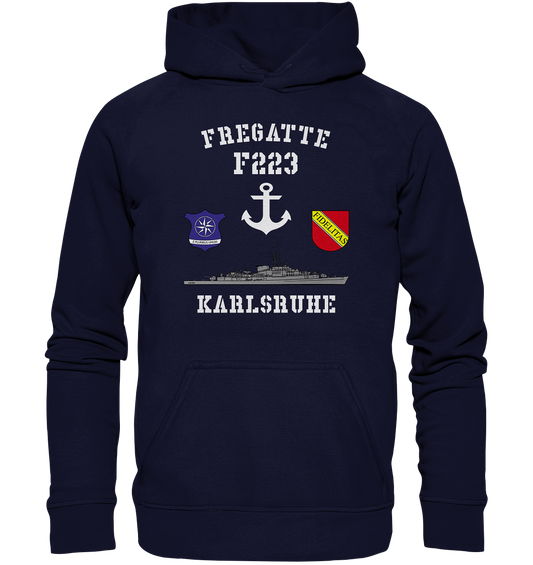 Fregatte F223 KARLSRUHE Anker  - Basic Unisex Hoodie