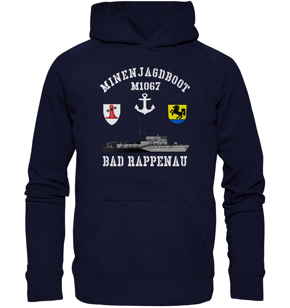 Mij.-Boot M1067 BAD RAPPENAU Anker 1.MSG - Basic Unisex Hoodie