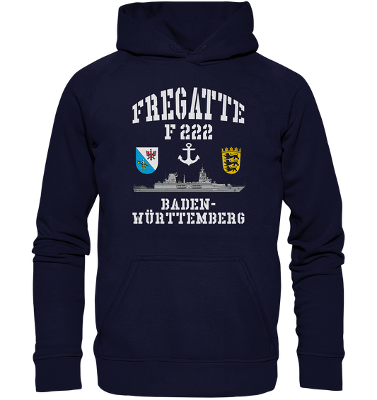 Fregatte F222 BADEN-WÜRTTEMBERG Anker - Basic Unisex Hoodie