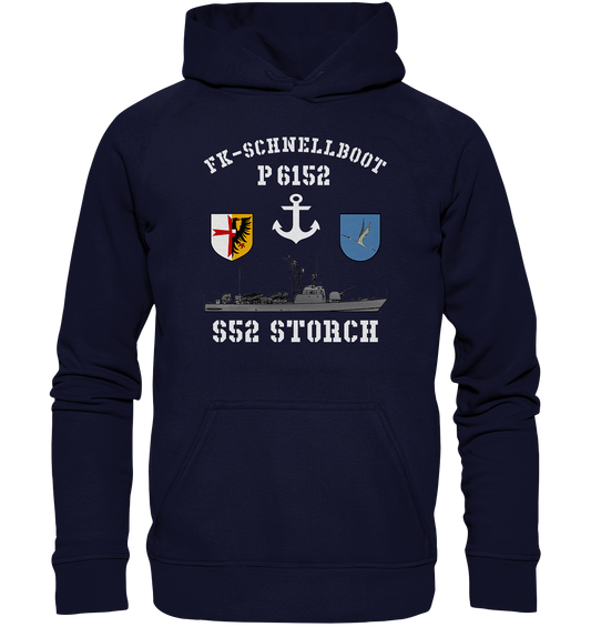 FK-Schnellboot P6152 STORCH Anker - Basic Unisex Hoodie