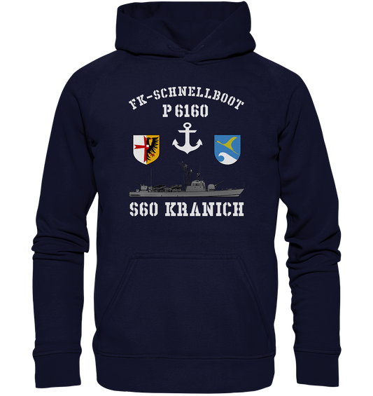 FK-Schnellboot P6160 S60 KRANICH Bofors - Basic Unisex Hoodie