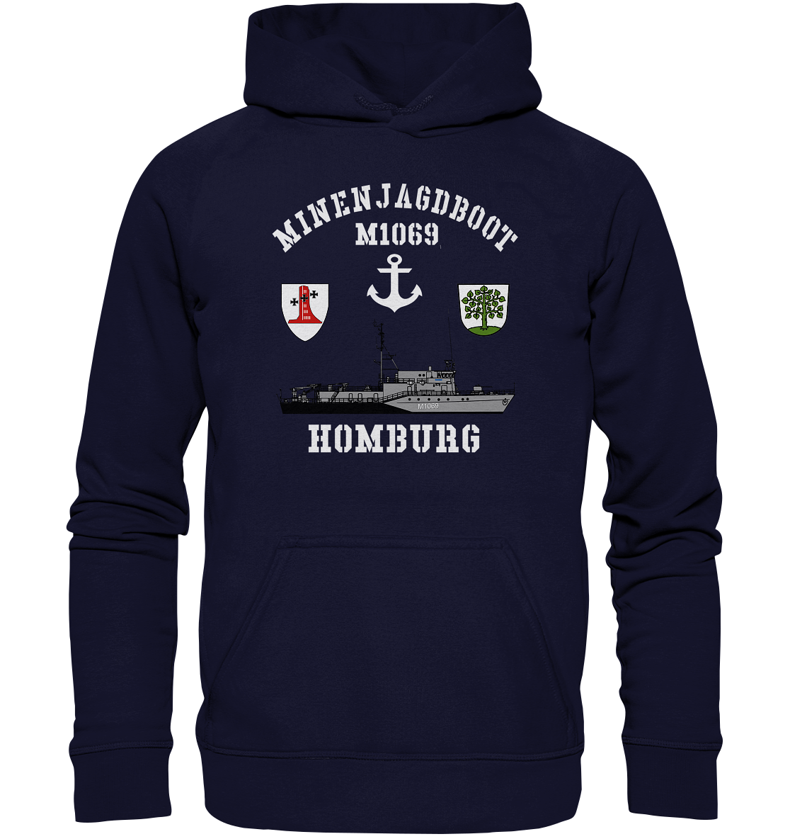 Mij.-Boot M1069 HOMBURG Anker 1.MSG - Basic Unisex Hoodie